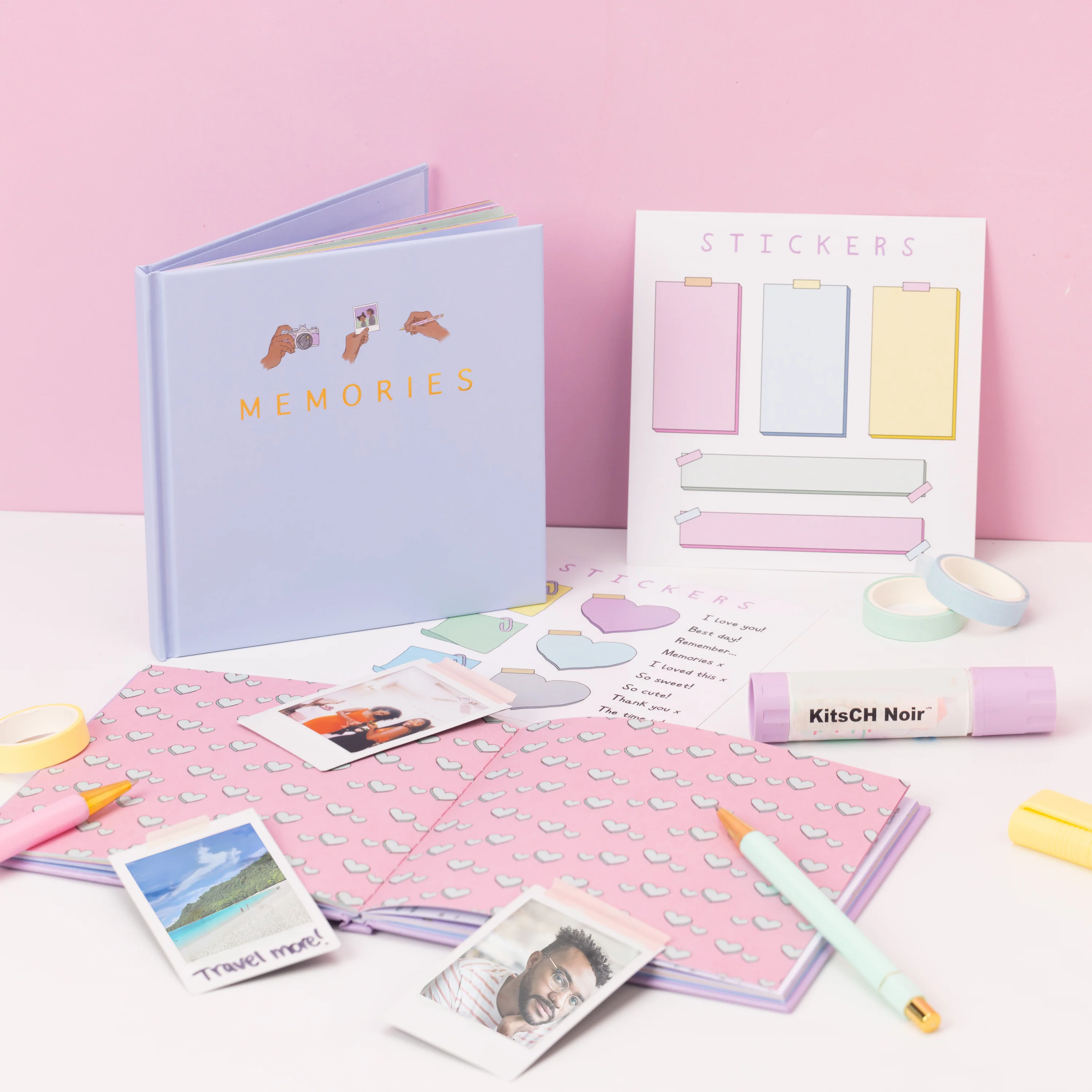 Special Memories Photo/Scrap Book (2 Pack - lilac & blue) - Image 4